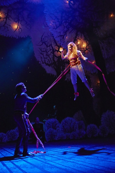 The Light Princess musical, Rosalie Craig as Princess Althea flying