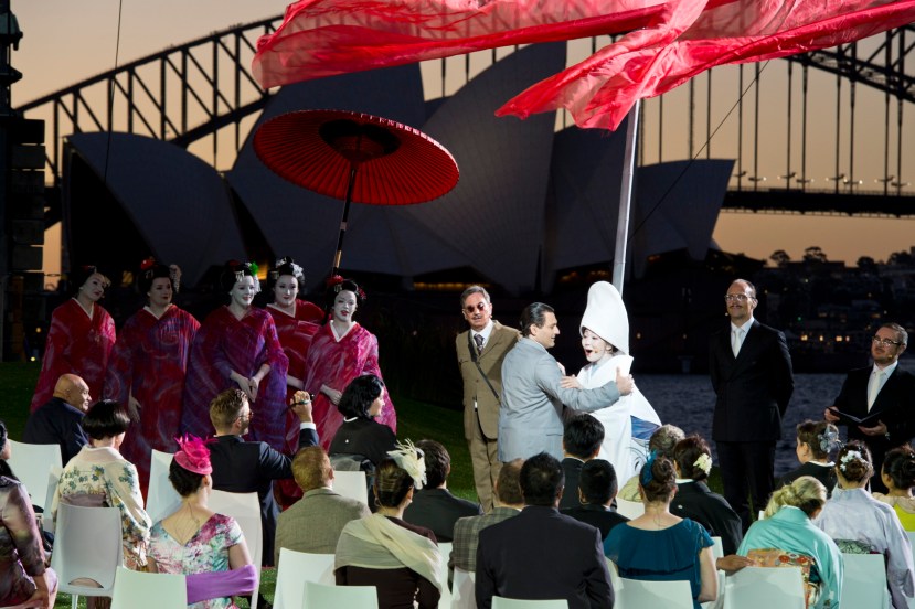 Madama Butterfly, Handa Opera Sydney Harbour 2014, Georgy Vasiliev as Pinkerton, Hiromi Omura