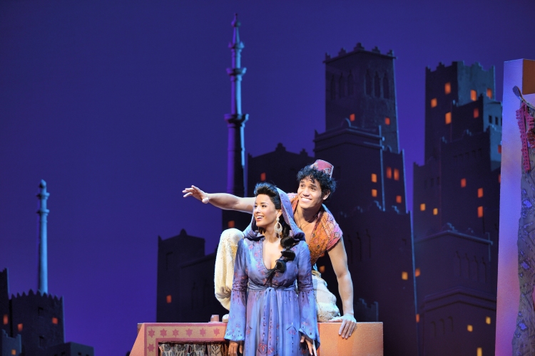 Aladdin Broadway, Courtney Reed, Adam Jacobs