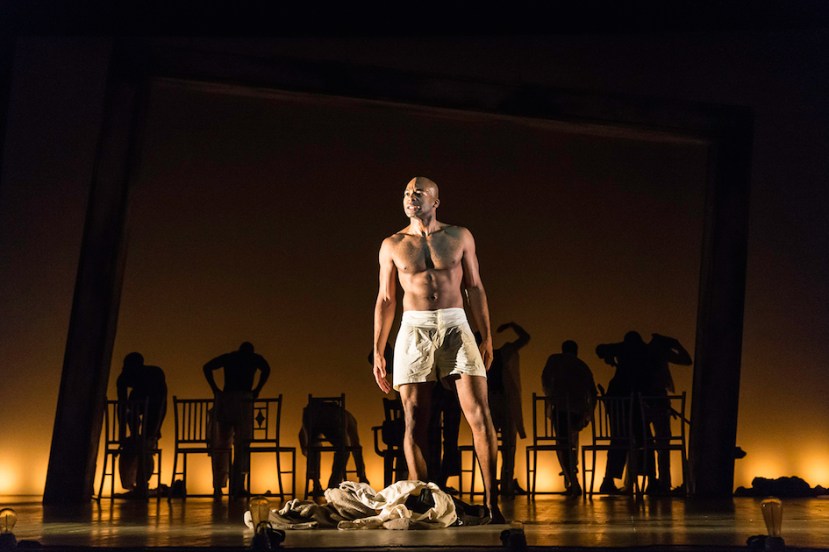 The Scottsboro Boys, London, Brandon Victor Dixon shirtless