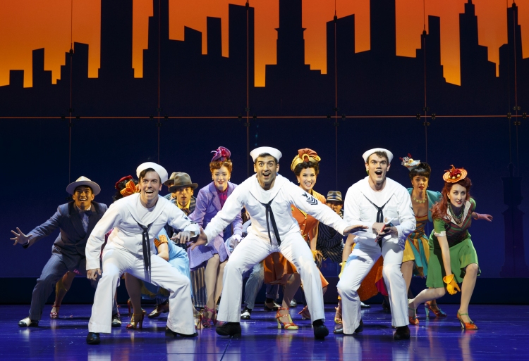On The Town Broadway 2015 jay armstrong johnson, tony yazbeck, clyde alves