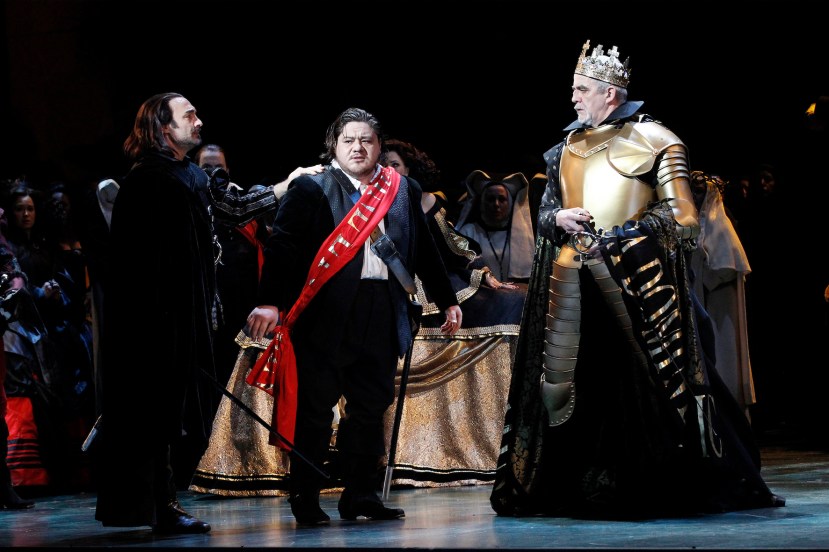 Opera Australia 2015 DON CARLOS, Jose Carbo, DIego Torre, Giacomo Prestia