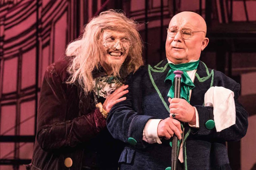 The Barber of Seville 2015 Melbourne Opera, David Gould as Don Basilio and Roger Howell as Dr Bartolo