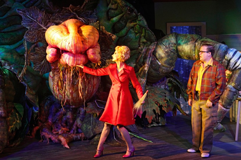 LITTLE SHOP OF HORRORS 2016 Audrey II,-Esther-Hannaford,-Brent-Hill