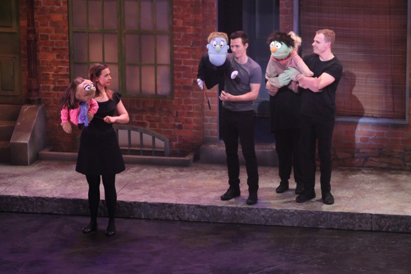 Avenue Q 2016 Melbourne, Sophie Wright, Ross Hannaford, Vincent Hooper